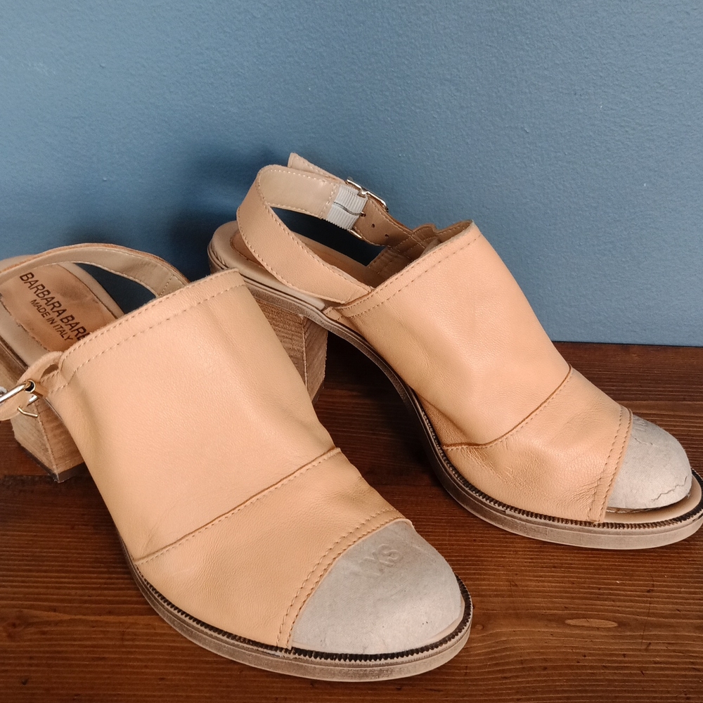 Barbara Barbieri Leather Mules